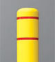 Yellow and Red Bollard Cover