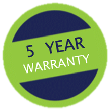 5 year warranty