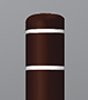 Brown and White Bollard Cover