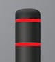 Black and Red Bollard Cover