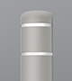Grey and White Bollard Cover