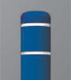 Blue and White Bollard Cover