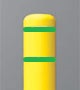 Yellow and Green Bollard Cover