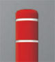 Red and White Bollard Cover